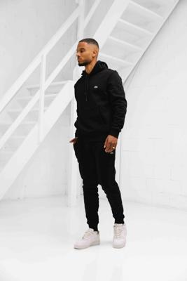 Lacoste Hooded Trainingspak Heren Zwart - Maat XS - Kleur: Zwart | Soccerfanshop