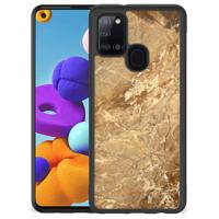 Samsung Galaxy A21s Gripcase Marmer Creme - thumbnail