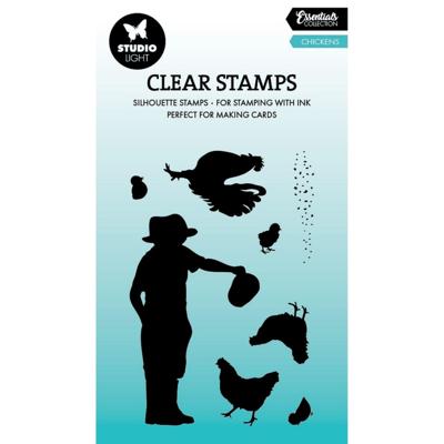 Studio Light • essentials clear stamp chickens
