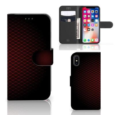 Apple iPhone X | Xs | Telefoon Hoesje | Geruit Rood