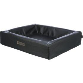 TRIXIE Orthopedisch hondenbed Vital Remo 70 × 60 cm in zwart - hondenbed van kunstleer met traagschuim - hondenmand voor middelgrote honden - gewrichtsvriendelijk en ontlastend - 38299