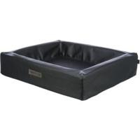 TRIXIE Orthopedisch hondenbed Vital Remo 70 × 60 cm in zwart - hondenbed van kunstleer met traagschuim - hondenmand voor middelgrote honden - gewrichtsvriendelijk en ontlastend - 38299 - thumbnail