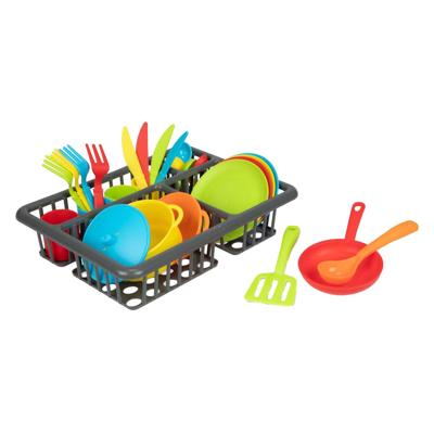 Toi-Toys Home food afwasrek met bestek en pannen, 27dlg.