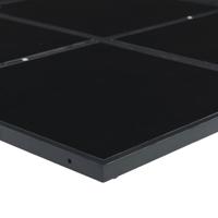 5-delige Tuinset met kussens poly rattan zwart - thumbnail