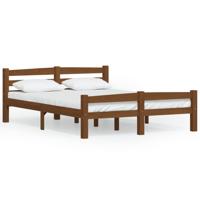 Bedframe massief grenenhout honingbruin 120x200 cm - thumbnail
