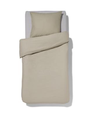 HEMA Dekbedovertrek 140x200/220cm zacht katoen grijs groen (groen)