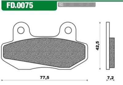 Schijfremblok fd0075 nsr/china