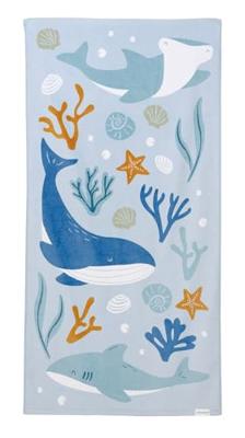 Little Dutch badlaken ocean dreams blauw - 120cm