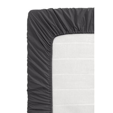 Hoeslaken Katoen - antraciet - 120x200 cm