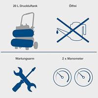 Scheppach Luchtcompressor HC20SI Twin - 5906145901 5906145901 - thumbnail