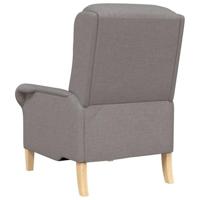 Fauteuil Taupe 76 x 94 x 102 cm Stof - thumbnail