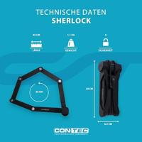 CONTEC vouwslot "sherlock" ct faltschl. sherlock 85 cm, black - thumbnail