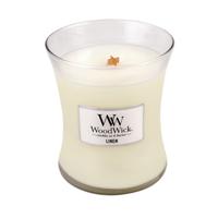 Woodwick Linen Medium Candle - thumbnail
