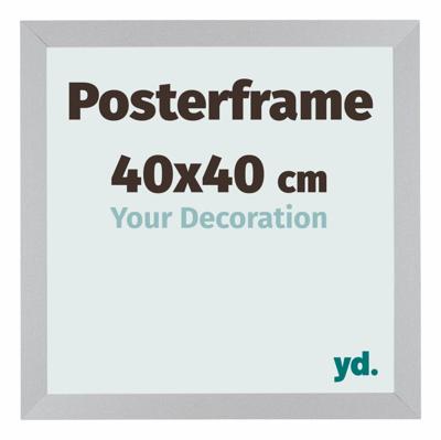 Posterlijst 40x40cm Zilver Mat MDF Parma