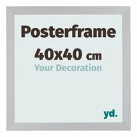 Posterlijst 40x40cm Zilver Mat MDF Parma - thumbnail