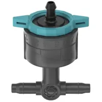 GARDENA verstelbare seriedruppelaar 1-8 l/u, drukcompenserend druppelaar (zwart/turquoise) - thumbnail