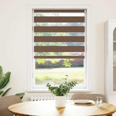 Zebra rolgordijn 90x150 cm stofbreedte 85,9 cm polyester bruin