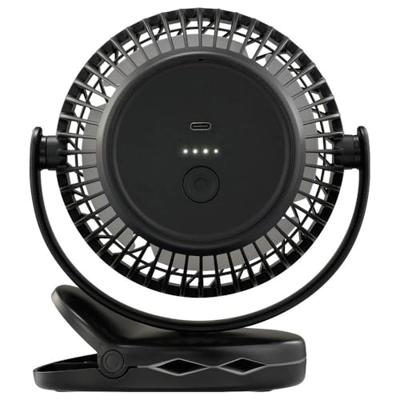 Sygonix Accuventilator 4 W Zwart Met accu