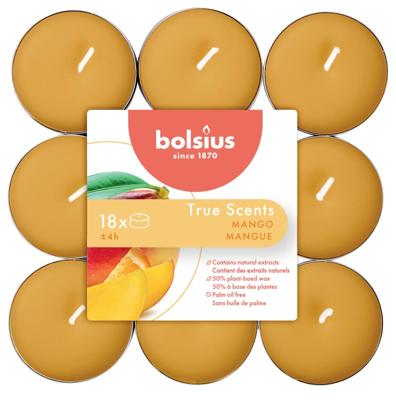 Geurtheelichten 4u True Scents Mango Bolsius - Bolsius Geurtheelichten 4u True Scents Mango Bolsius - Bolsius