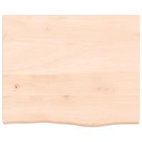 VidaXL Wastafelblad 60x60x(2-6) cm onbehandeld massief hout - thumbnail