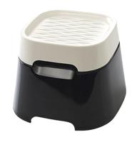 Savic ergo cube drinkbak creme / zwart - thumbnail