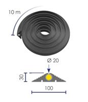 VISO Kabelbrug WP100 Rubber Zwart Aantal kanalen: 1 10000 mm Inhoud: 1 stuk(s) - thumbnail
