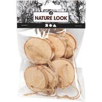 Creativ Company Houten schijf met ophangkoordje, 7st. - thumbnail