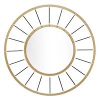 Mauro Ferretti Dark Ronde wandspiegel in goud metaal - thumbnail