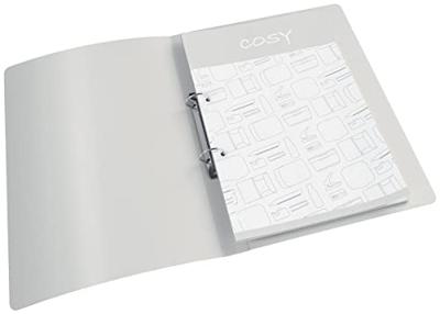 Ringband leitz cosy a4 2-rings o-mech grijs | 10 stuks