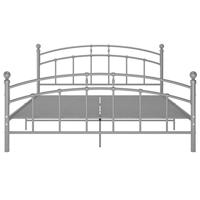 Bedframe metaal grijs 140x200 cm - thumbnail