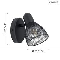 Eglo SpotCarovigno zwart - 98621 - thumbnail