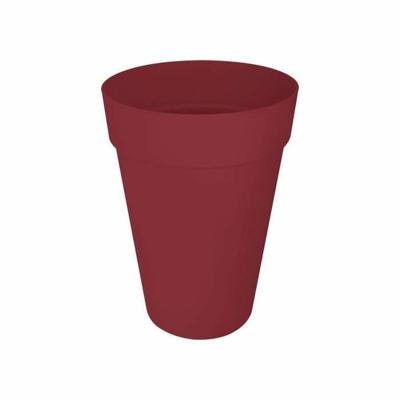 Bloempot - Elho - Loft Urban Rond - Hoogte 42 - Rood - Ø 42 x H 56 cm - Buiten - 100% gerecycled