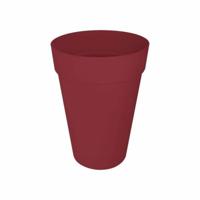 Bloempot - Elho - Loft Urban Rond - Hoogte 42 - Rood - Ø 42 x H 56 cm - Buiten - 100% gerecycled - thumbnail