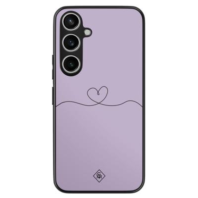 Samsung Galaxy A55 hoesje - Hart lila Samsung Galaxy A55 hoesje - Hart lila