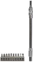 Bosch Accessoires 11-delige set flexibel metalen verlengstuk 200 mm, schroefbitset, PH1, PH2, PH3, PZ2, HEX4, HEX5, T20, T25, SL 0,6 x 4,5; 0,8 x 5,5 - thumbnail