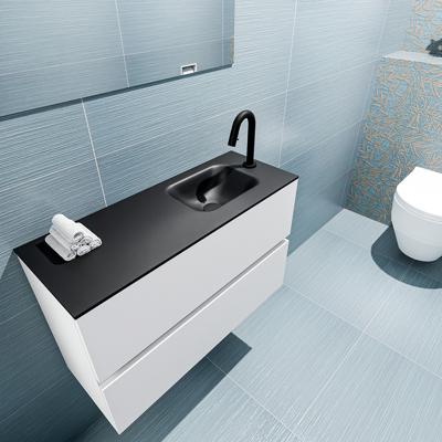 MONDIAZ ADA 80cm toiletmeubel talc. LEX wastafel urban rechts 1 kraangat MONDIAZ ADA 80cm toiletmeubel talc. LEX wastafel urban rechts 1 kraangat