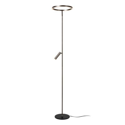 Lucide APPLAUSE - Vloerlamp - Ø 33 cm - LED Dimb. - CCT - 2700K/4000K - Grijs ijzer | Premium Lucide APPLAUSE - Vloerlamp - Ø 33 cm - LED Dimb. - CCT - 2700K/4000K - Grijs ijzer | Premium
