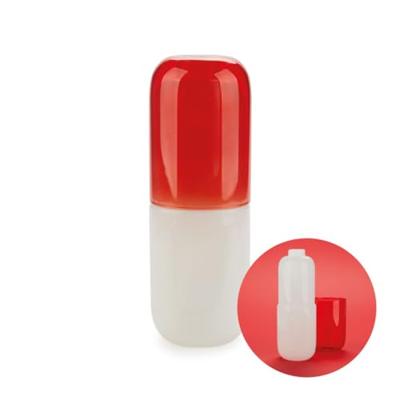 Bottle & Glass Water Pill 550 ml white/red Bottle & Glass Water Pill 550 ml white/red