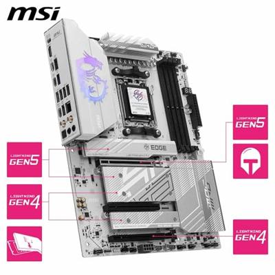 MSI B850 Moederbord Socket AMD AM5 Vormfactor ATX Moederbord chipset AMD® B850