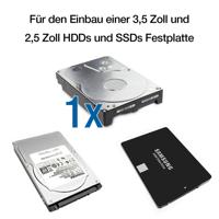 Fantec DB-ALU31 zwart 3.5 SATA USB 3.1 Typ-C - thumbnail