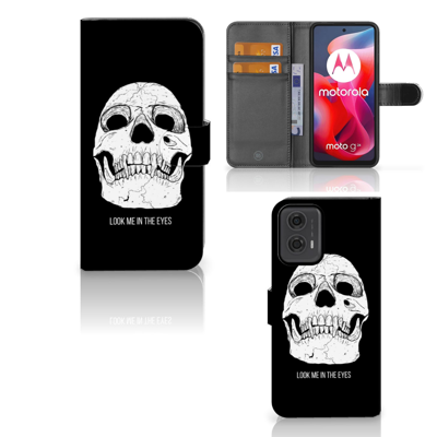 Telefoonhoesje met Naam Motorola Moto G24 | G04 | G24 Power Skull Eyes Telefoonhoesje met Naam Motorola Moto G24 | G04 | G24 Power Skull Eyes