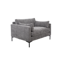 Zuiver Loveseat 'Summer' kleur Antraciet - thumbnail