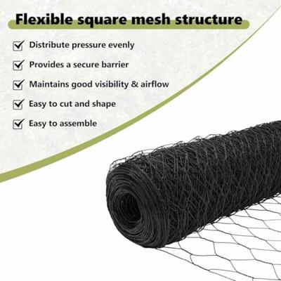 VidaXL Hexagon hek grijs 0,4 x 100 m pvc