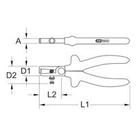 KS Tools 117.1271 NEW-47198 Striptang - thumbnail