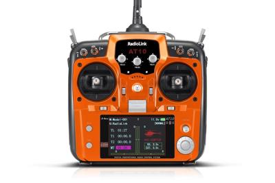 Radiolink T10II 10/12-Kanaals zender (Mode 1) met R12DS ontvanger & Telemetrie module