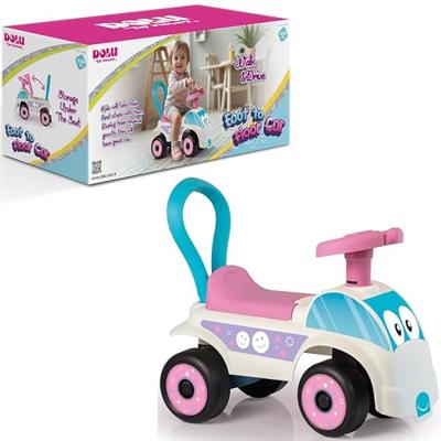 Dolu loopauto roze/wit