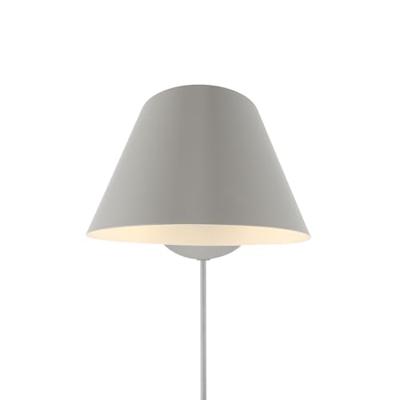 Verstelbare wandlamp grijs met E27 fitting stekker & schakelaar DFTP &apos;Stay&apos;