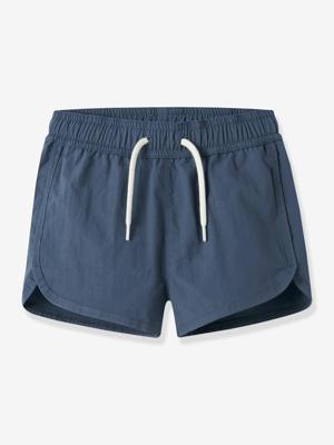 Zwemshort voor jongens, los model, elastische taille NAME IT leiblauw