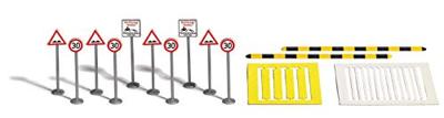 Busch 1110 H0 Verkeersbordenset Bouwpakket