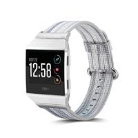 By Qubix - Compatible met Fitbit Ionic TPU bandje - Grijs/Blauw - Compatible fitbit bandje - thumbnail